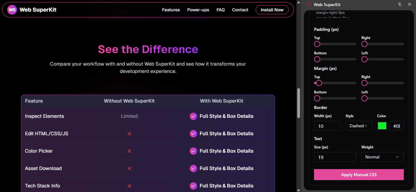 CSS Injector screenshot